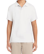 Nautica mens Uniform Short Sleeve Performance Polo Shirt, White, 34-35 US