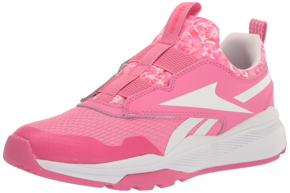 Reebok Boy's XT Sprinter Slip-On Sneaker True Pink/White/Pink Glow 2 Little Kid