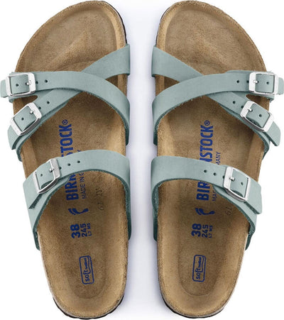 Birkenstock Women's, Franca Soft Footbed Sandal - Regular Width Aqua 36 M