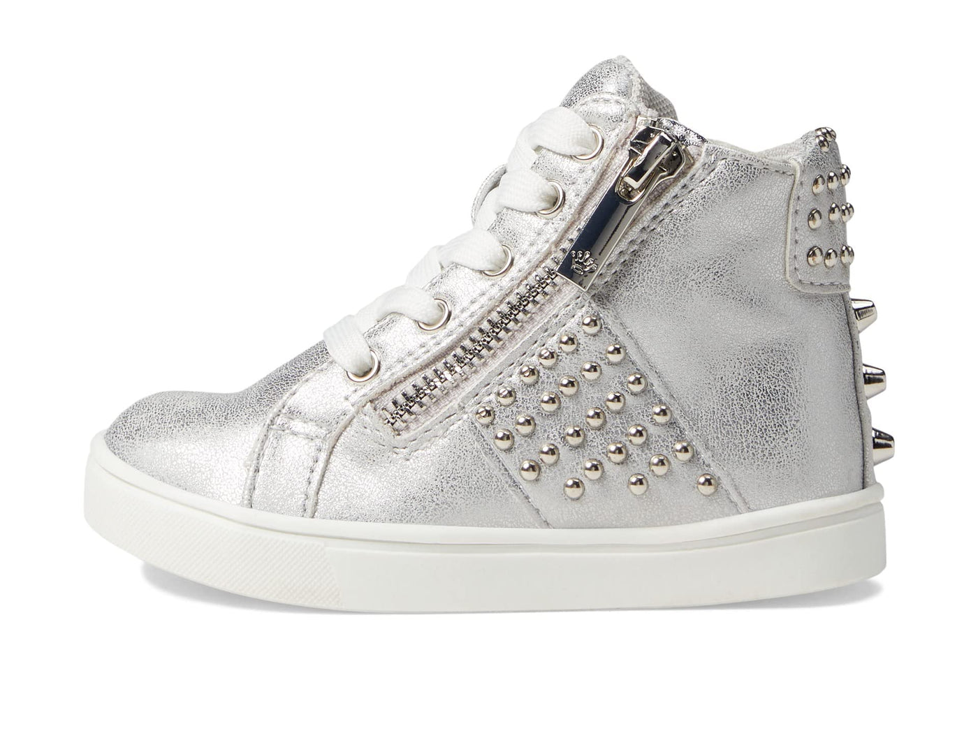 NINA Girl's Ivette (Toddler/Little Kid/Big Kid) Silver Distressed Metallic 4 Big Kid M