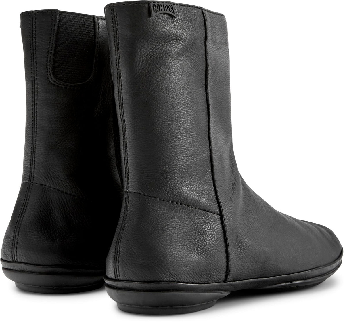 Camper Women's Zip Bootie Mid Calf Boot, Black 002, 9