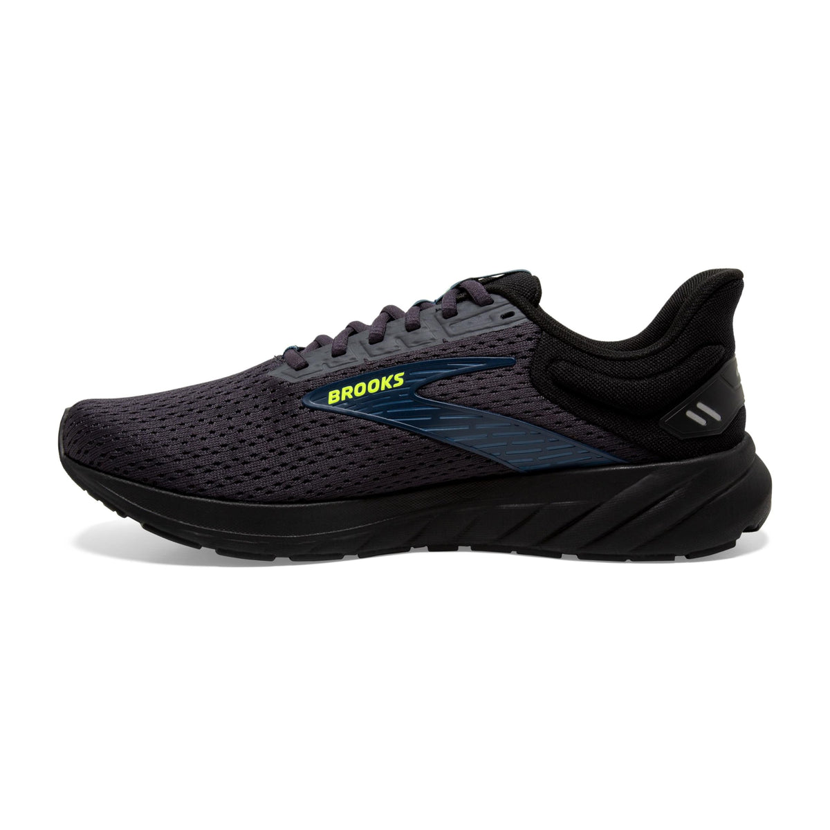 Brooks Men’s Anthem 6 Neutral Running Shoe - Ebony/Black/Blue - 8.5 Medium