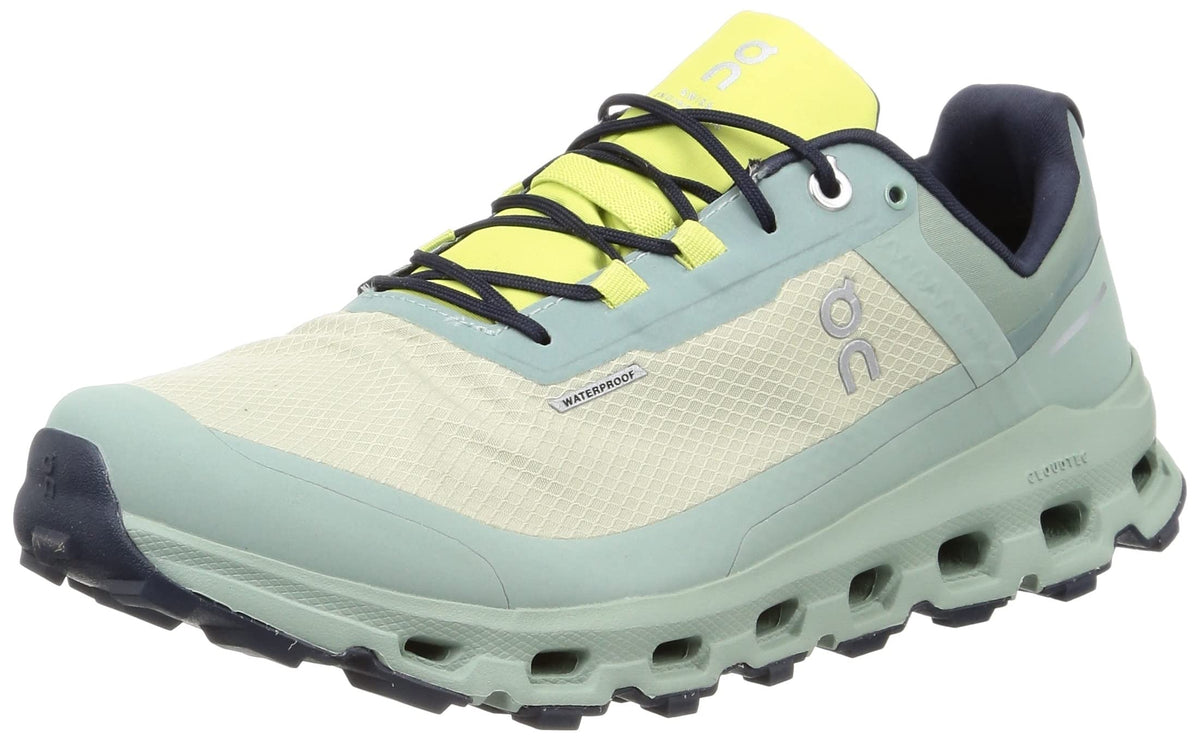 On Cloudvista Waterproof Men's Running Shoes, chalk/moss, 29.0 cm