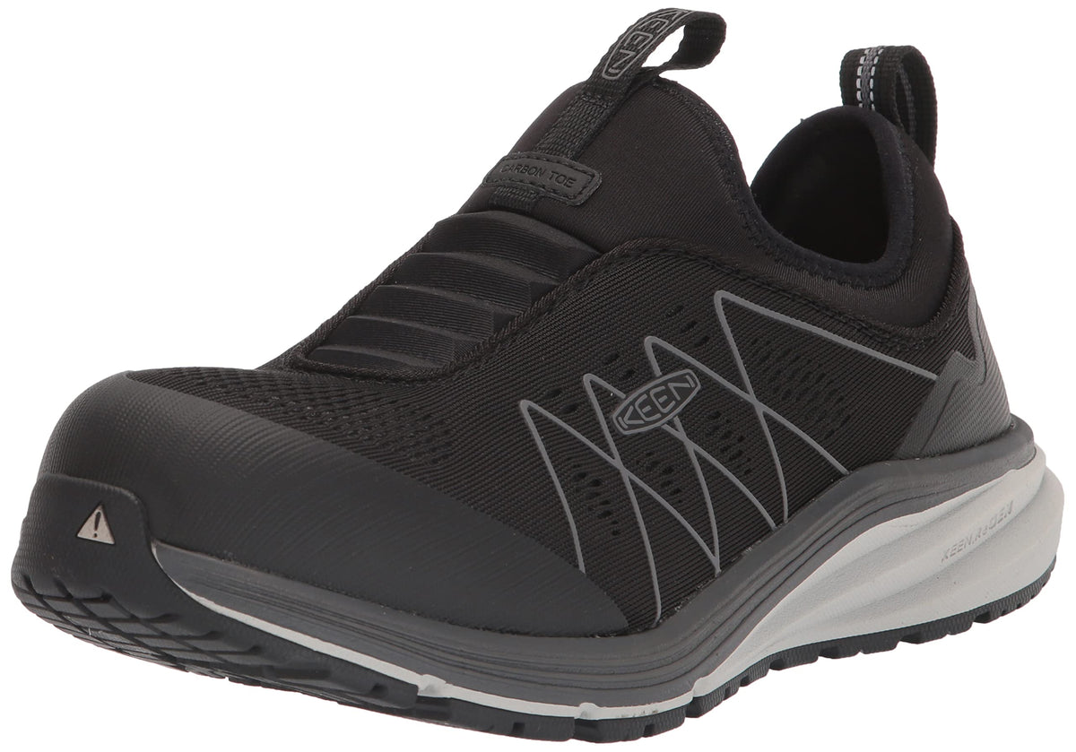 KEEN Utility Men's Vista Energy Shift Low Height Composite Toe Slip On Industrial Work Shoes, Vapor/Black, 10 Wide