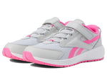Reebok Girls Road Supreme 3.0 Running Shoe, Pure Grey/Atomic Pink/White, 13 Little Kid