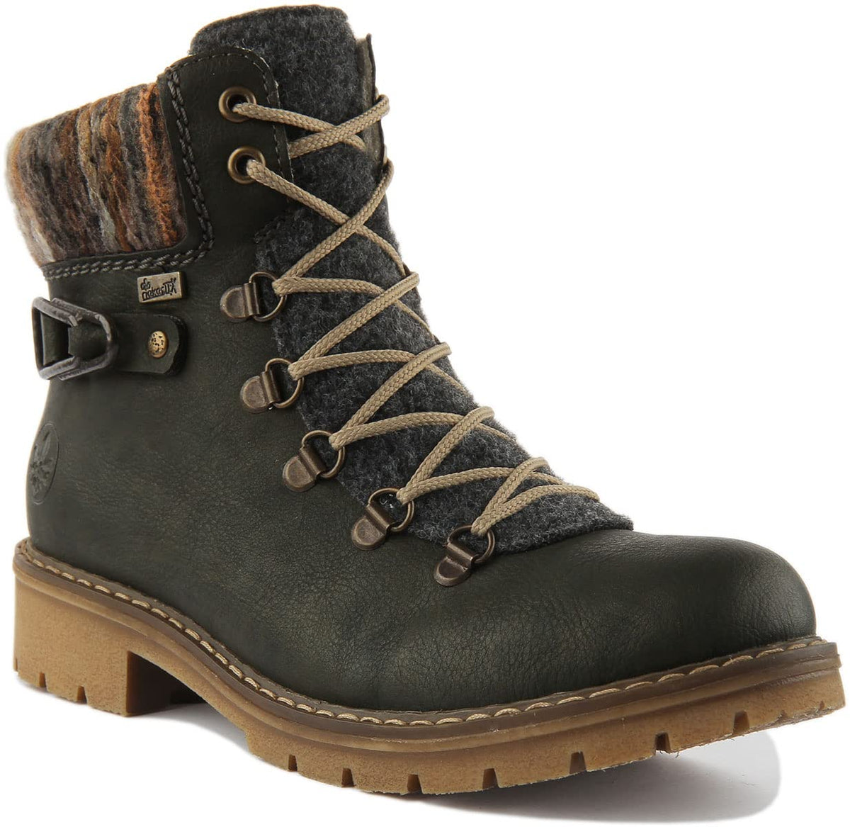 Rieker Women's Sabrina 31 Green Ankle Boot 8.5 M US