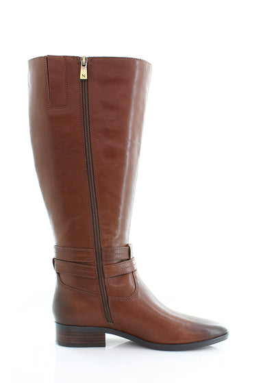 Naturalizer Reid Wide Shaft Cinnamon Leather 9.5 M (B)