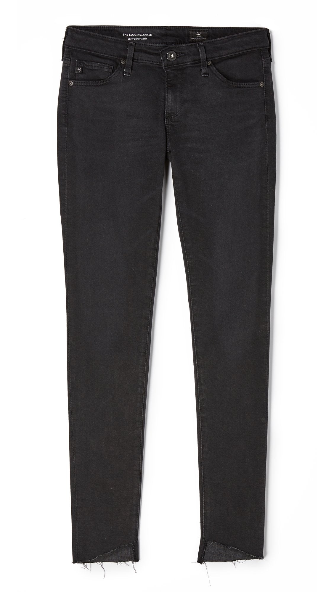 AG Jeans Women's The Legging Ankle Front Slant Hem, Rustic Black, 31