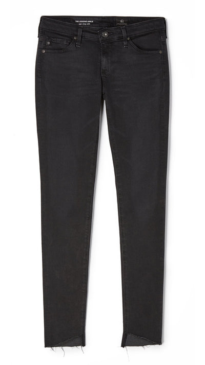 AG Jeans Women's The Legging Ankle Front Slant Hem, Rustic Black, 31