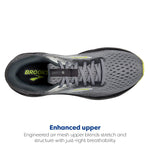 Brooks Men’s Ghost 16 Neutral Running Shoe - Primer/Grey/Lime - 15 Wide