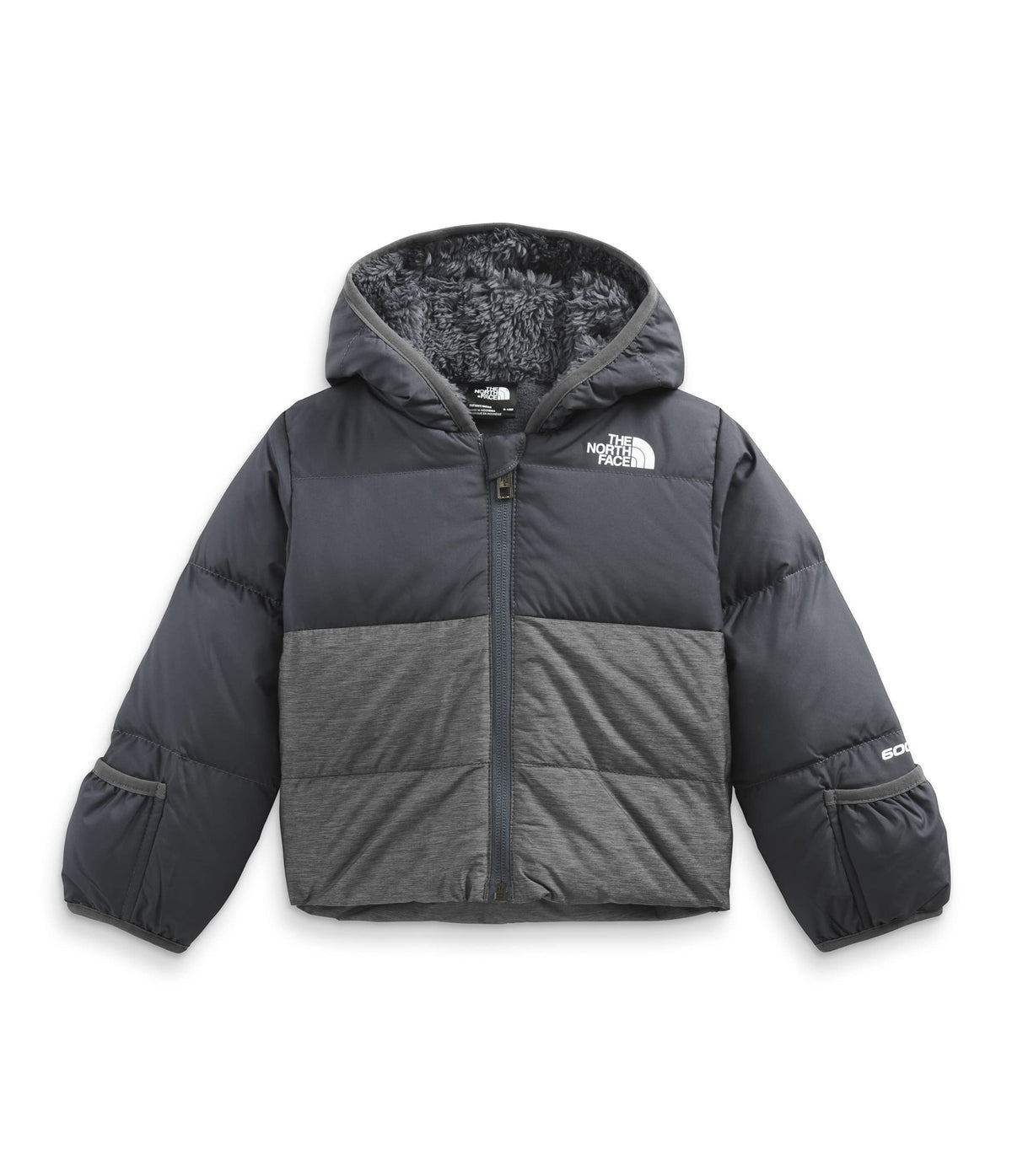THE NORTH FACE Infant North Down Hooded Kids Jacket Vanadis Grey 0-3mo
