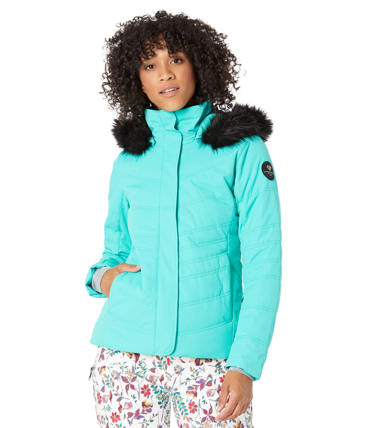 Obermeyer Tuscany II Jacket for Women - Front Zip Closure, Long Sleeves and Internal Cuffs, and Gorgeous Snow Jacket Pixie Dust 0 One Size