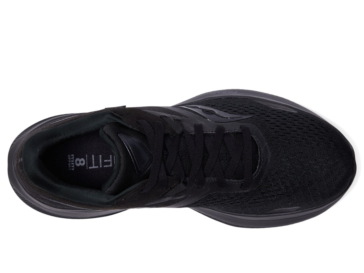 Saucony Women's Ride 16 Sneaker, Triple Black, 11.5