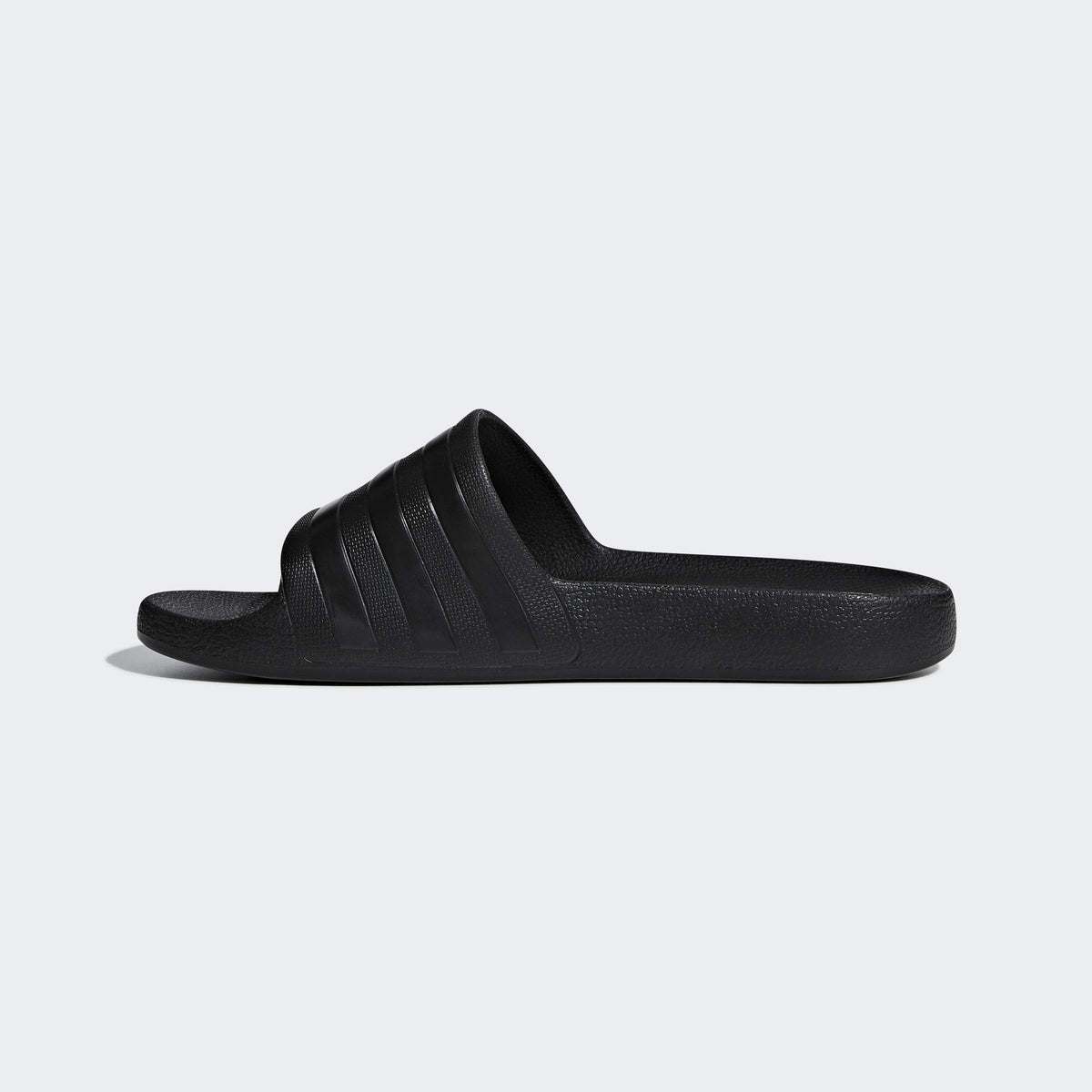adidas Adilette Aqua Mens Flip Flop Slide Sandal Triple Black - UK 6