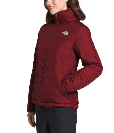 THE NORTH FACE Women's Mossbud Insulated Reversible Jacket (Standard and Plus Size), Pomegranate, X-Small