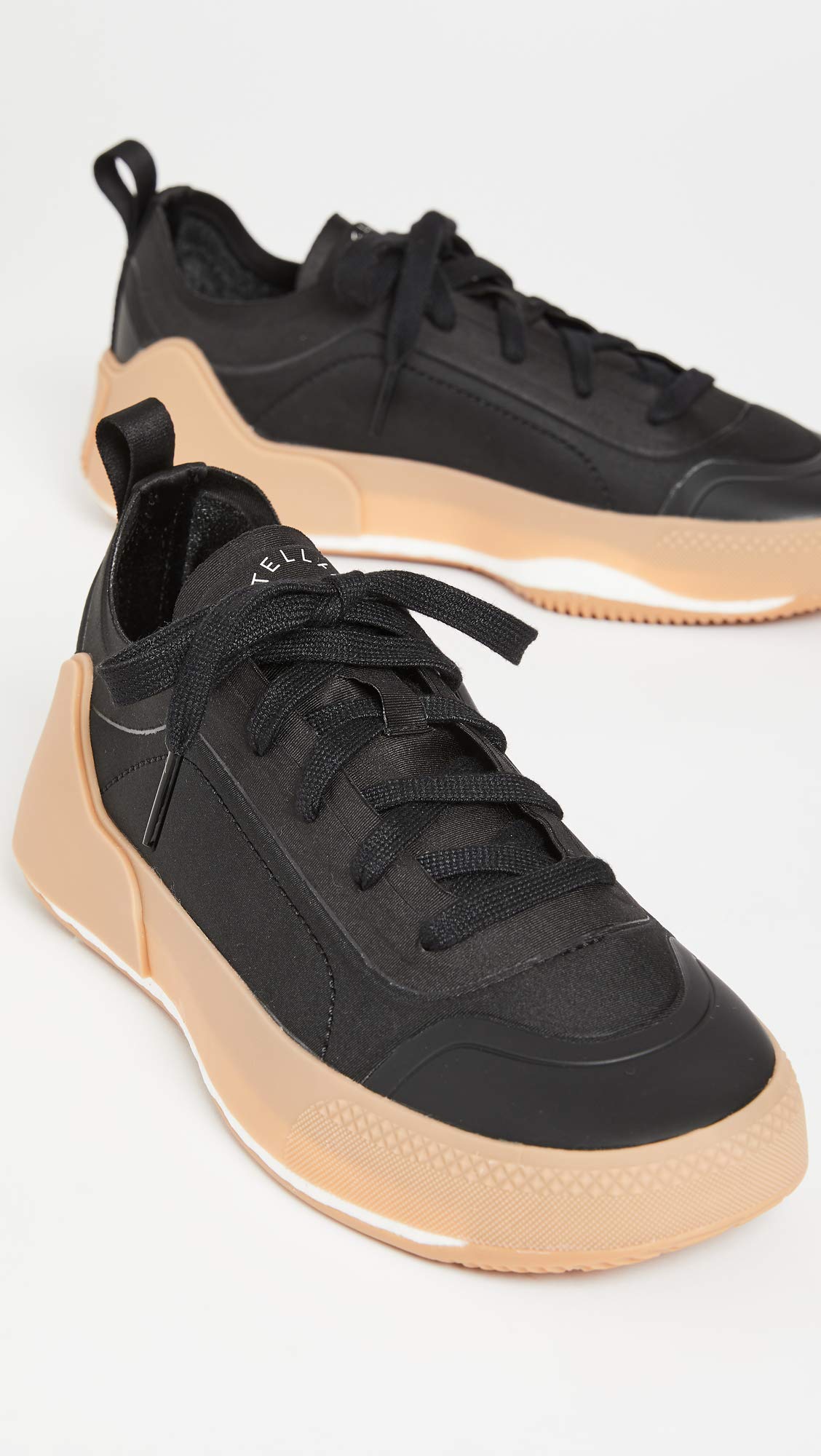 adidas by Stella McCartney Women's Asmc Treino Sneakers, Cblack/Cblack/Owhite, Black, 9 Medium US