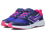 Saucony Wind Shield Alternative Closure 2.0 Running Shoe, BLUE/PINK, 12 US Unisex Big Kid