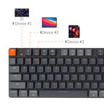 Keychron K5 SE Ultra-Slim Wireless Bluetooth/Wired USB Mechanical Keyboard with Low-Profile Gateron Brown Switch, Full Size Layout 104 Keys RGB Backlight Computer Keyboard for Mac and Windows