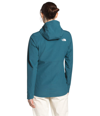 The North Face Shelbe Raschel Hoodie for Women - Wind-resistant Fleece - Durable Water Repellent Finish Mallard Blue MD One Size