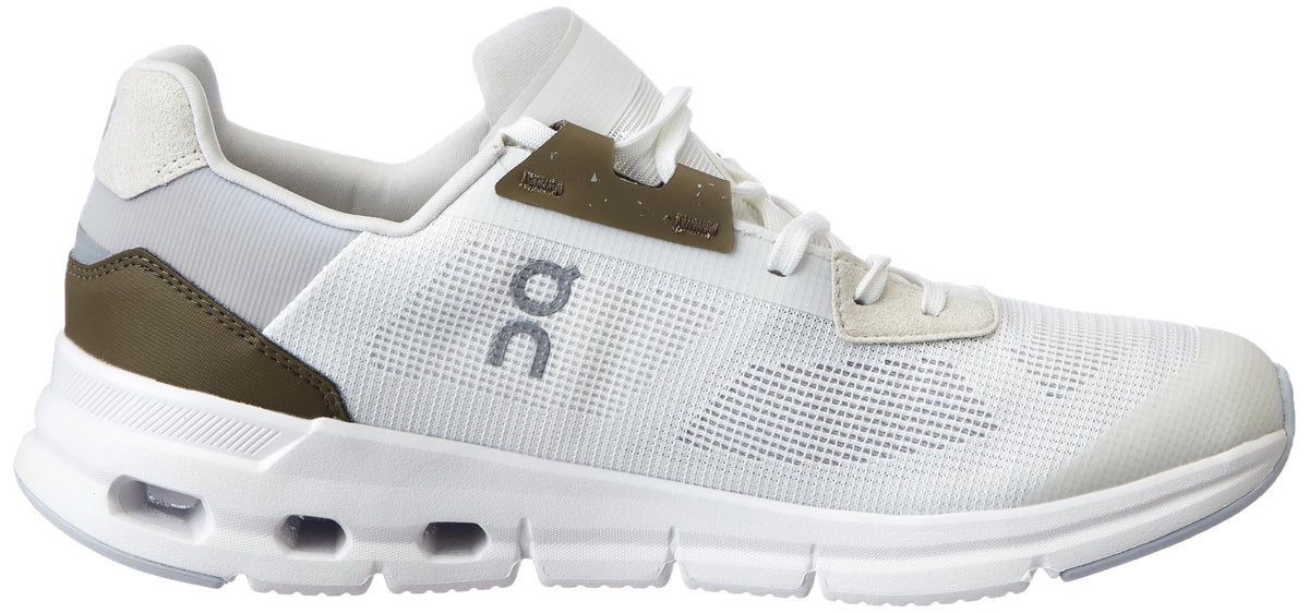 On Women's Cloudrift Sneakers, Ivory | Heather, White, Blue, 8 Medium US