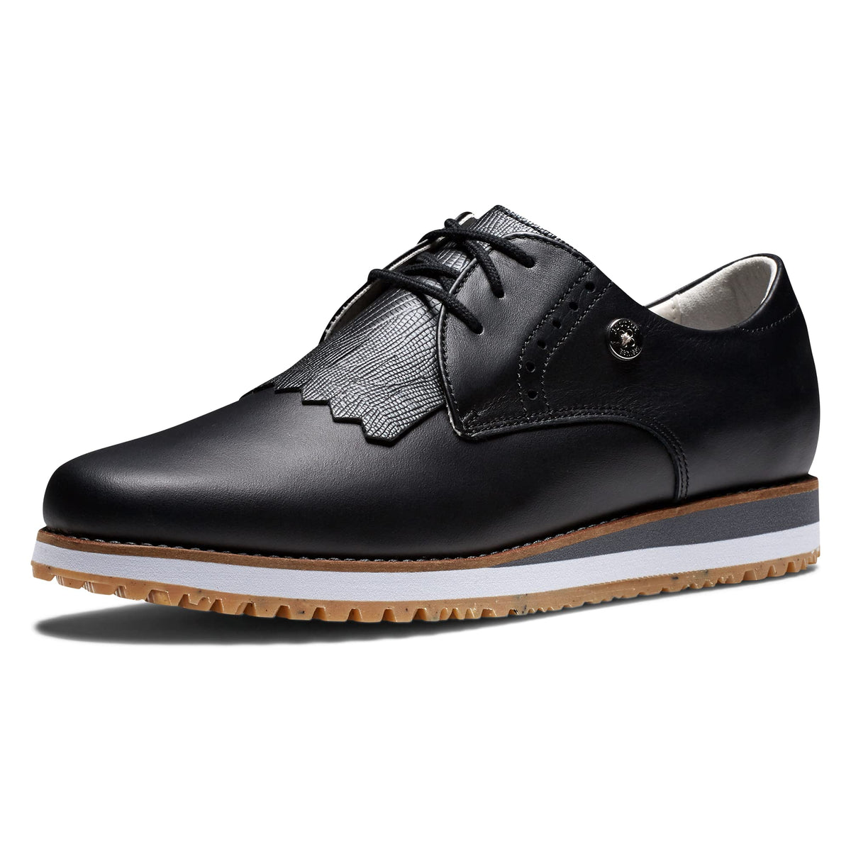 FootJoy Women's Sport Retro Previous Season Style Golf Shoe, Black/Black/Black, 5.5