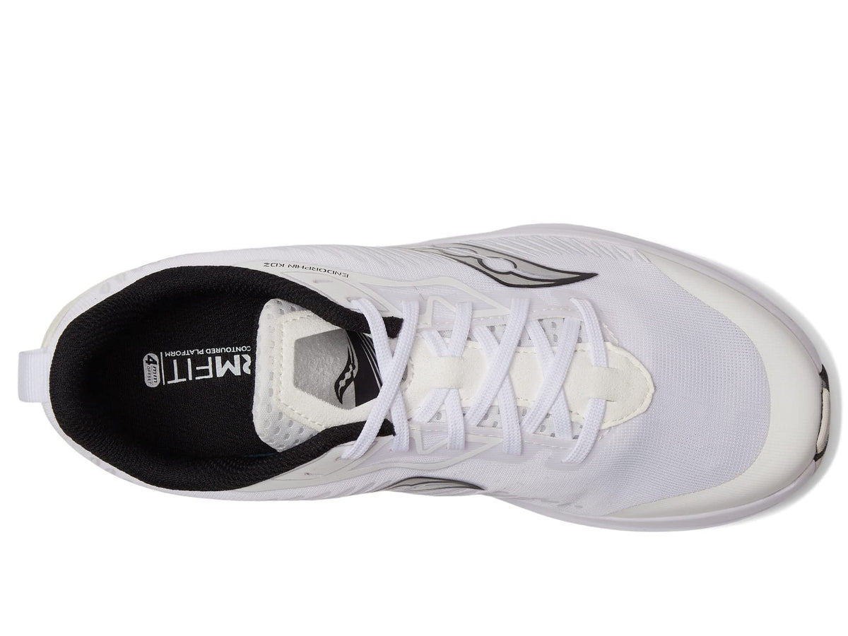Saucony Endorphin Sneaker, White/Black, 6 US Unisex Big Kid
