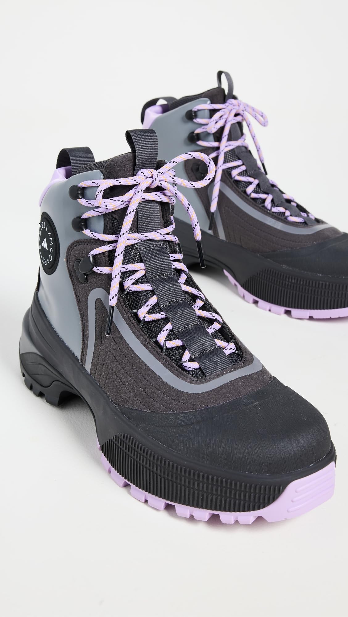 adidas by Stella McCartney Women's ASMC x Terrex Hiking Boots, UtilityBlack/PurpleGlow/Grey, 7.5 Medium US