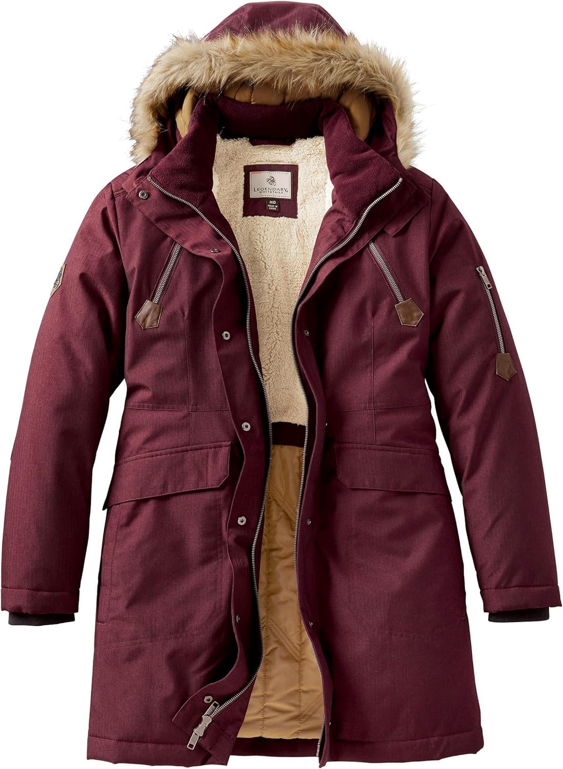 Legendary Whitetails Women's Anchorage Parka, Rusty Maroon, X-Large