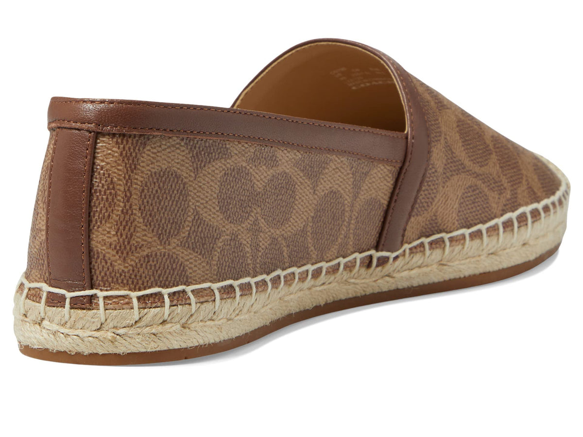 Coach Collins Coated Canvas Espadrille Beige 11 B (M)