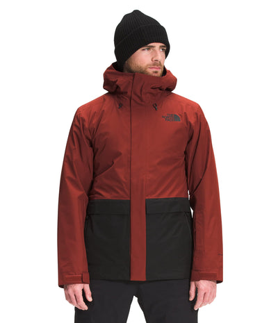 THE NORTH FACE Men's Clement Triclimate Jacket, Brick House Red/Sequoia Red, XX-Large