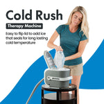 Ossur Cold Rush Therapy Machine System with Knee Pad - Ergonomic, Adjustable Knee Ice Pack Wrap - Quiet, Lightweight Ice Pack for Knee - Strong Cryotherapy Ice Machine for Knee After Surgery