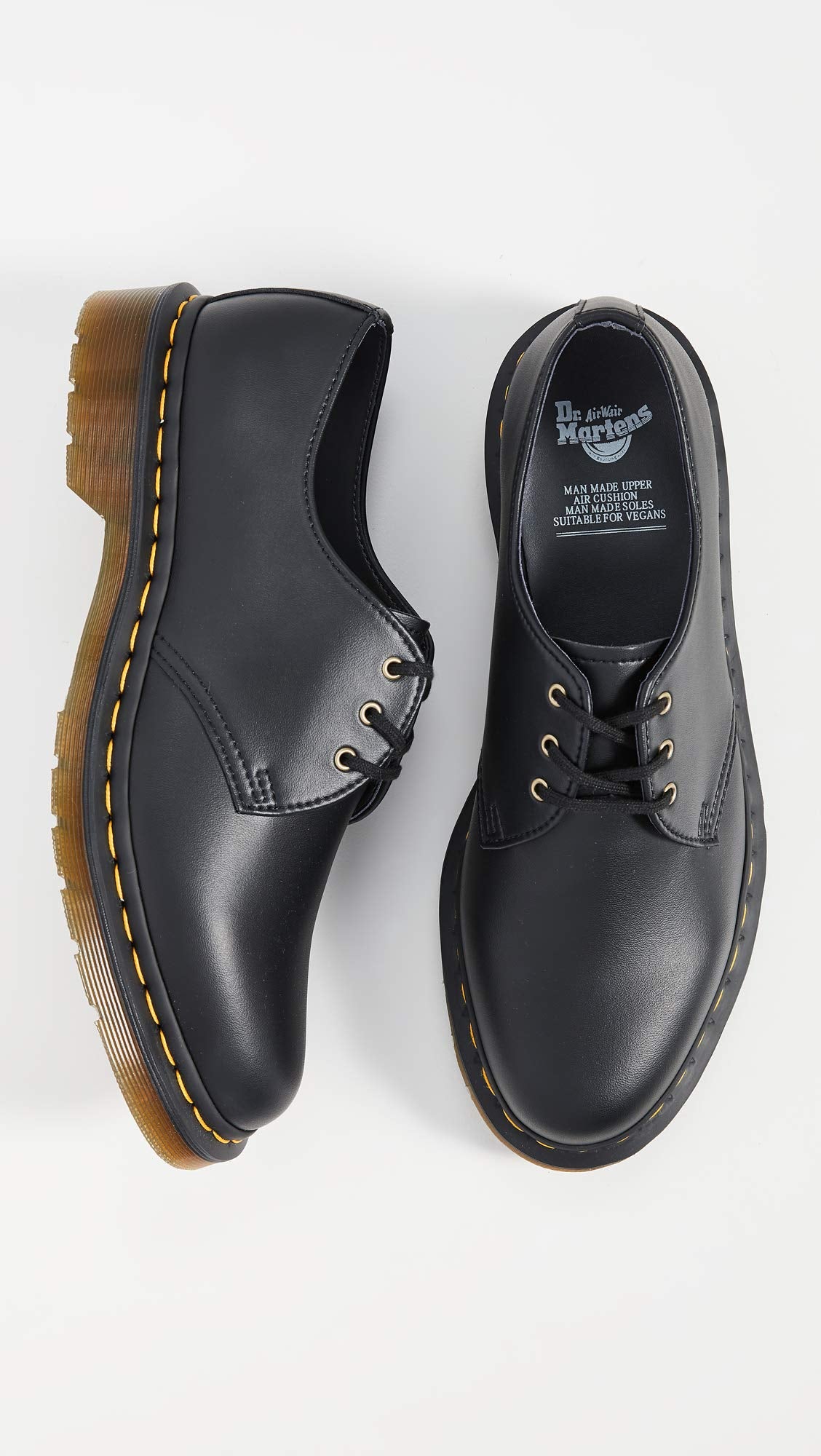 Dr. Martens Unisex Vegan 1461 Oxford Shoe, Black Felix Rub Off, 8 Women/7 Men