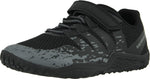 Merrell Trail Glove 5 Alternative Closure Hiking Sneaker, Black, 1.5 US Unisex Big Kid