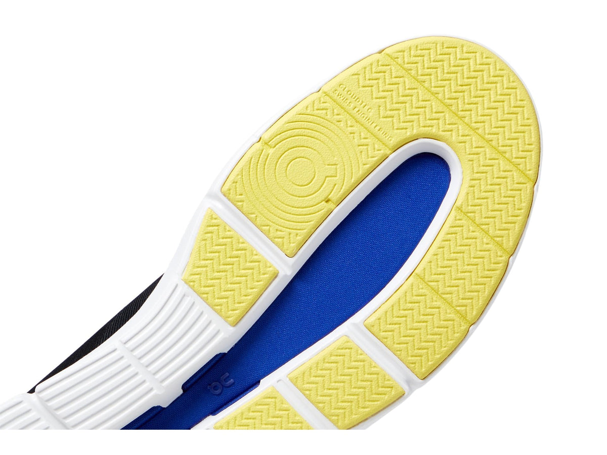 On Men's The Roger Spin Sneakers, Black | Indigo, 12.5 Medium US