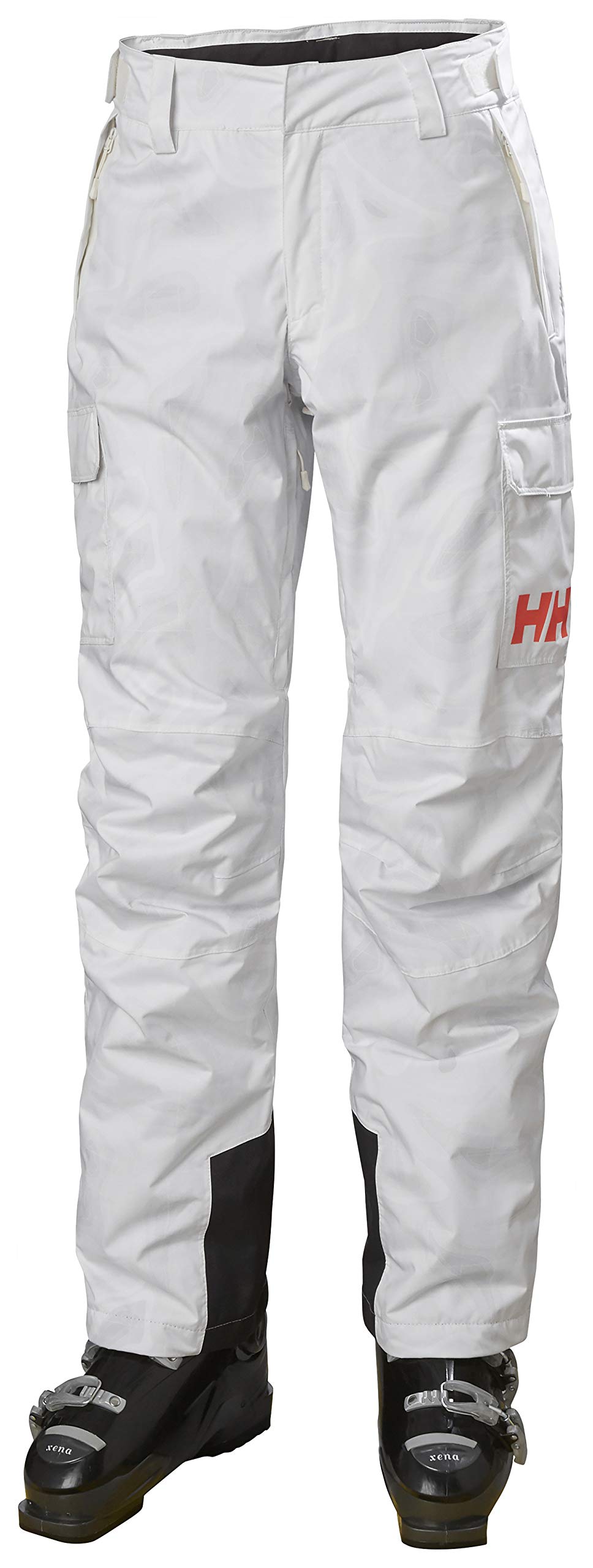Helly-Hansen Womens Switch Cargo Insulated Waterproof Ski Pant, 047 Snow Nmm Map, Large