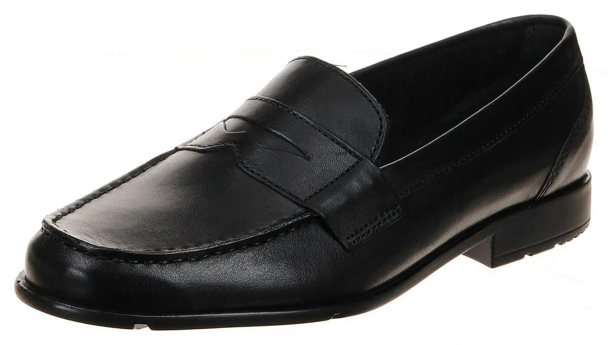 Rockport Men's Classic Loafer Penny, Black II, 9.5 Medium