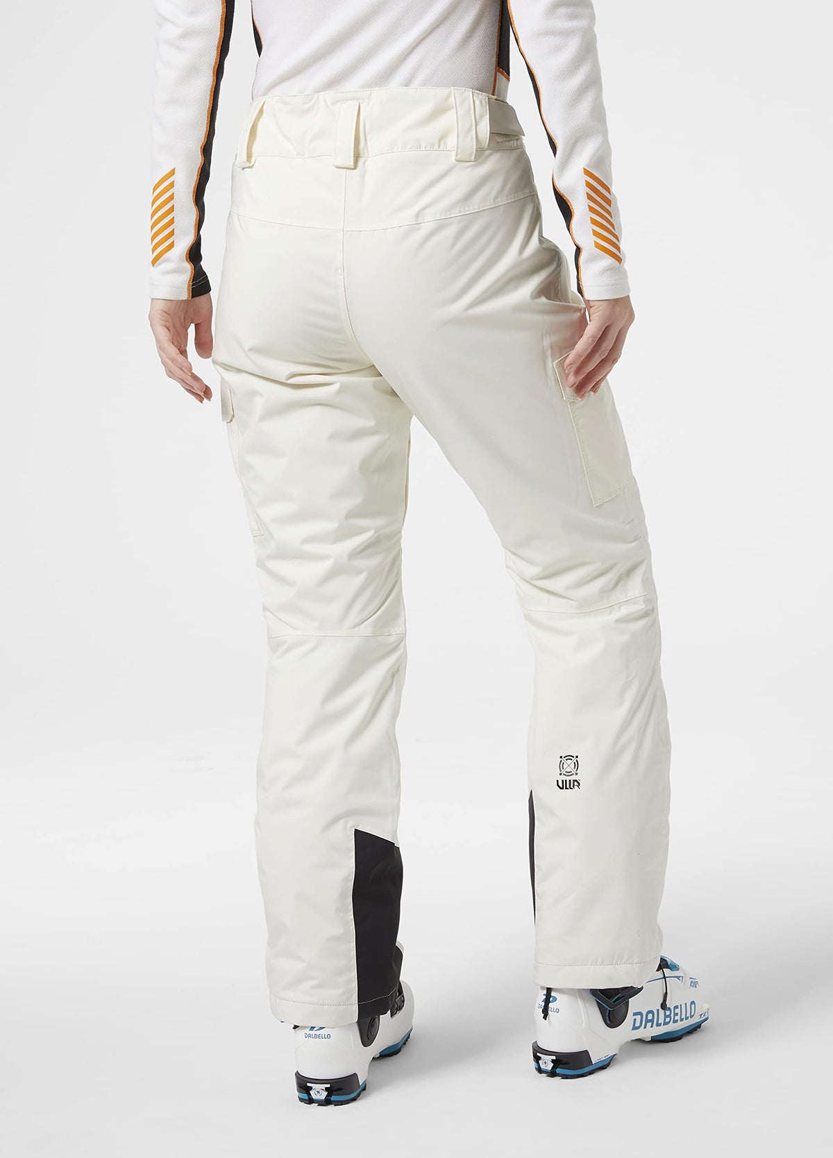 Helly-Hansen Womens Switch Cargo Insulated Waterproof Ski Pant, 048 Snow, Large