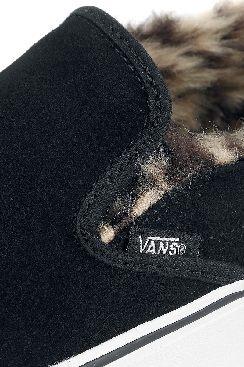 Vans Womens Suede Slip-On Platform Lack/Leopard Sneaker - 5