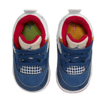 Jordan 4 Retro (Infant/Toddler) French Blue/White/Gym Red/Pearl White 10 Toddler M