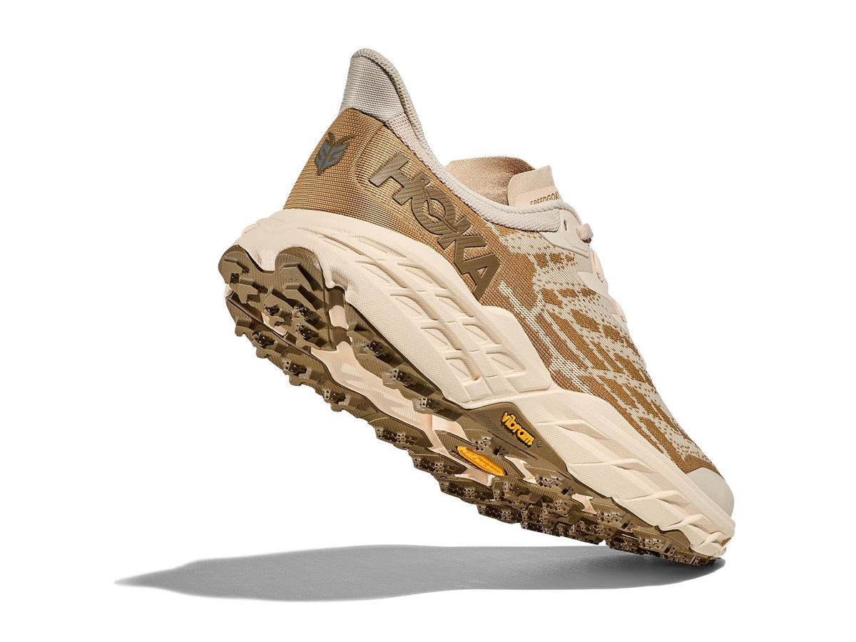 Hoka Men's Speedgoat 5 Sneaker, Vanilla/Wheat, 8.5