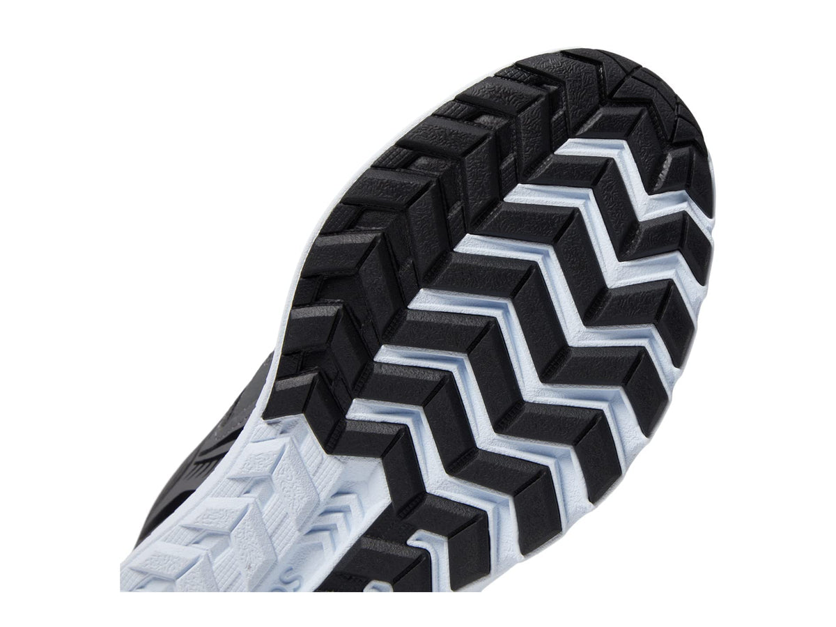 Saucony Cohesion 14 Lace to Toe Sneaker, Grey/Black/Green, 3.5 Wide US Unisex Big_Kid