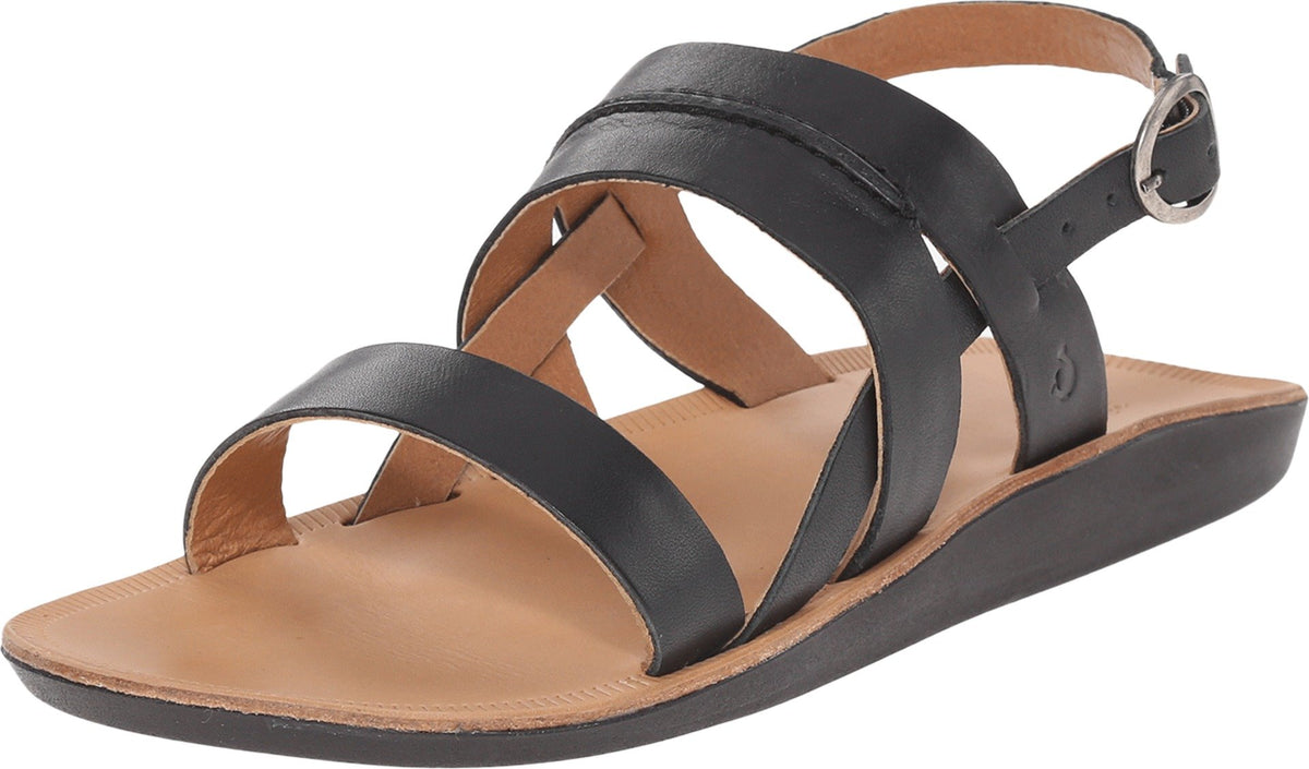 OLUKAI Leoa Sandal - Women's Black/Black 6