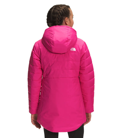 THE NORTH FACE Girls' Reversible Mossbud Swirl Parka, Cabaret Pink, XX-Small