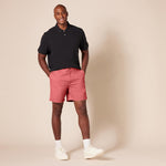 Amazon Essentials Men's Classic-Fit 7" Chino Shorts, Raspberry Red, 31