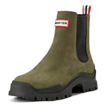 Hunter Women's Winica Waterproof Chelsea Boot, Medium Green Leather, 9