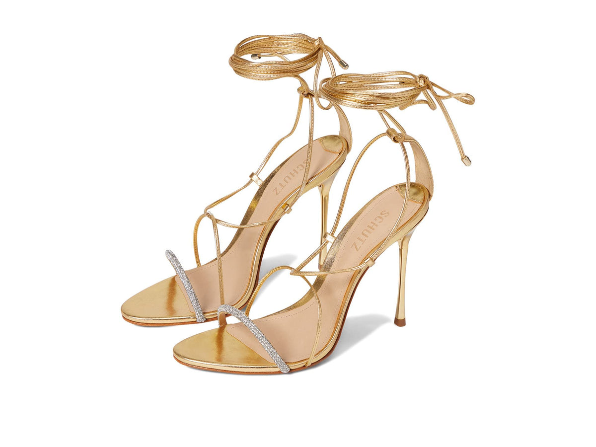 SCHUTZ Adeline Crystal 7.5 Gold