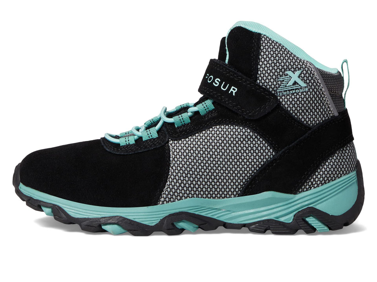 ZeroXposur Portland Hiker (Little Kid/Big Kid) Black/Mint 12 Little Kid M
