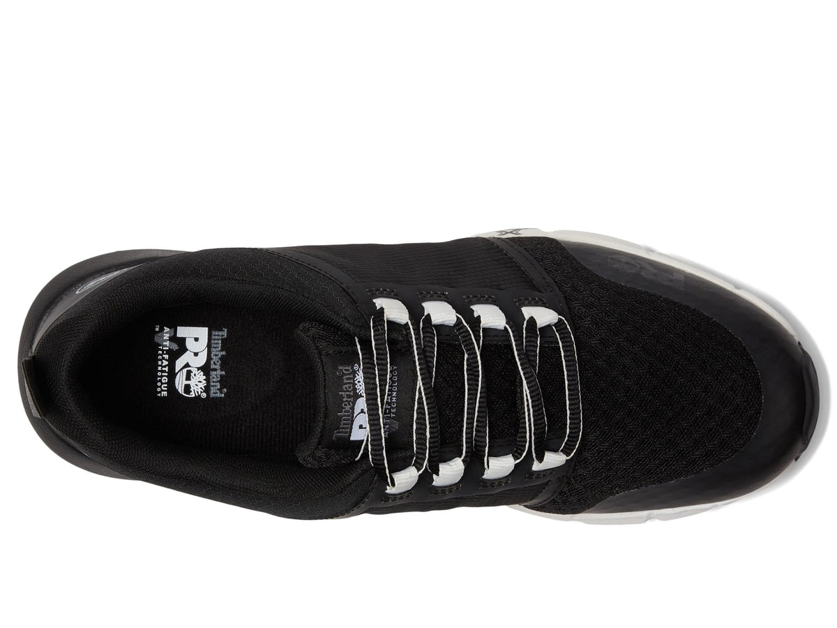 Timberland PRO® Radius Soft Toe Men’s Sneakers – PRO Flex Technology – HoverSpring™ Foam Black/White 12 D - Medium