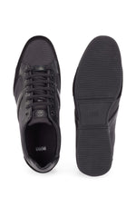 BOSS Men's Saturn_Lowp_mx Low-Top Sneakers, Black, 6