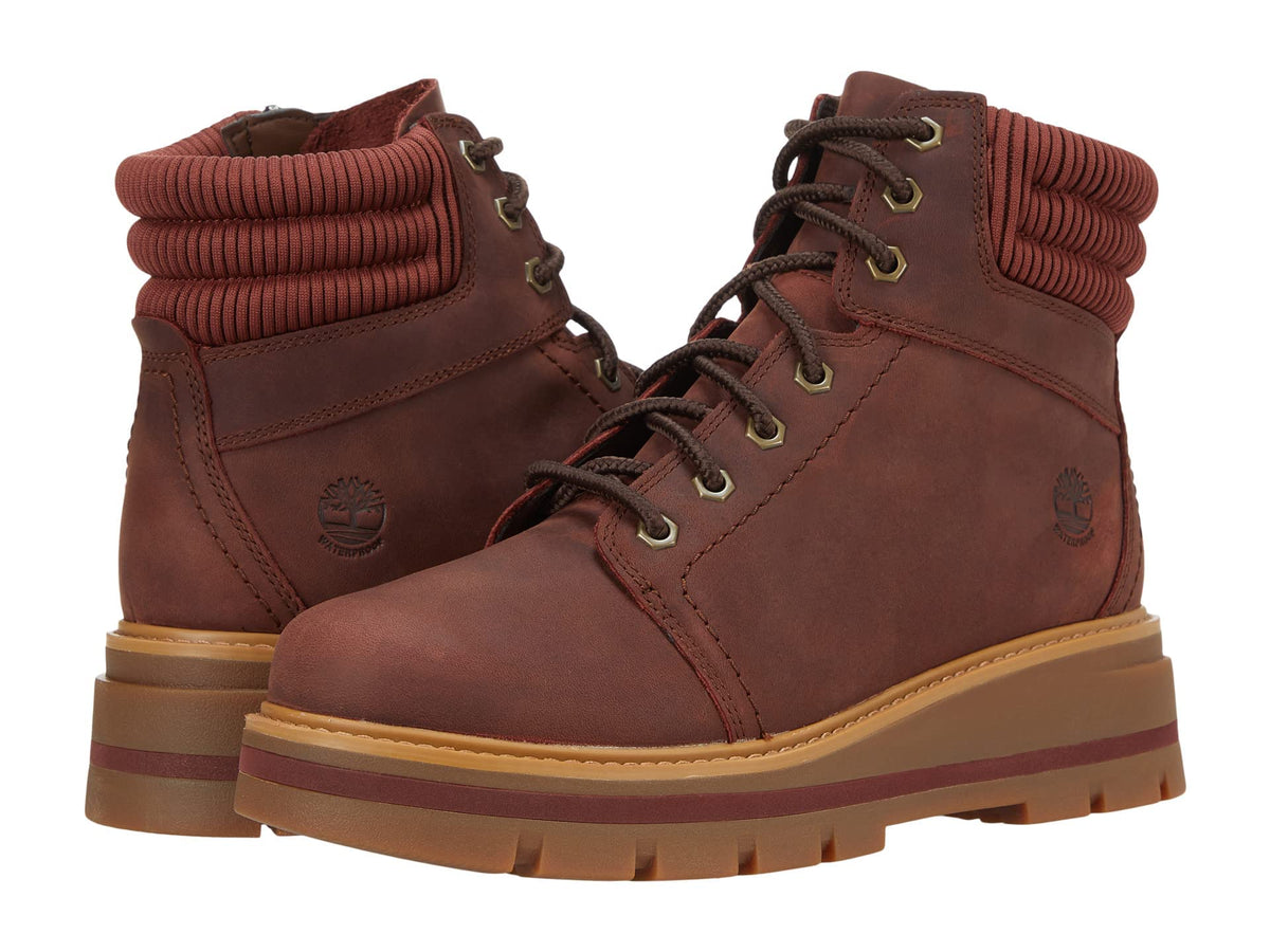 Timberland Cervinia Valley Waterproof Mid Lace Side Zip Medium Brown Full Grain 8 B (M)